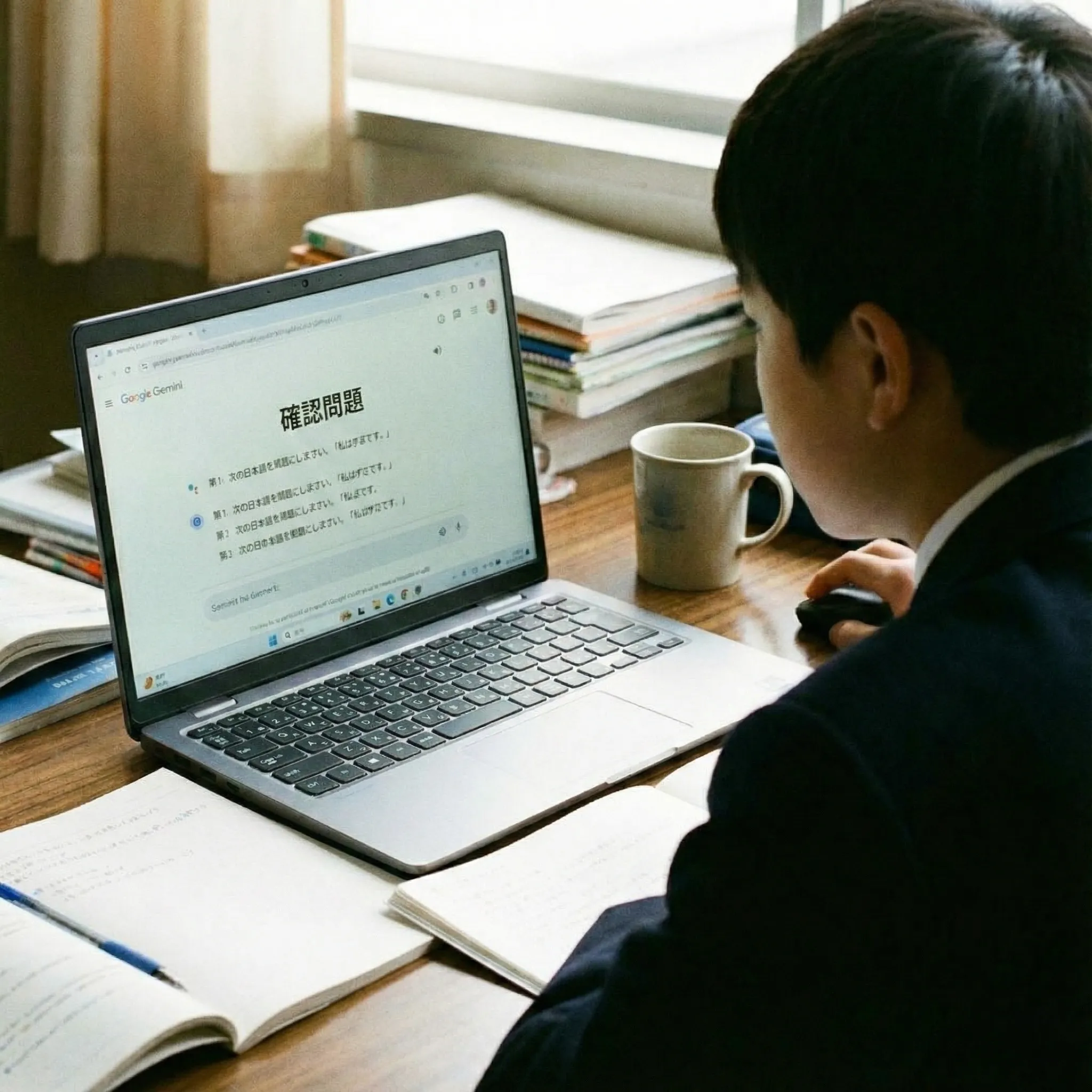 確認問題で理解をチェックするイメージ